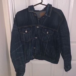 american eagle denim jacket - size large